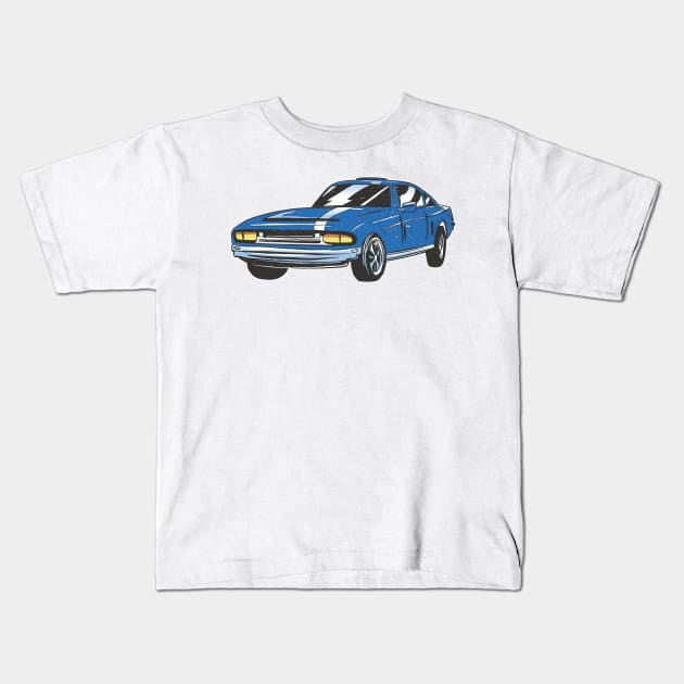 Classic Car t shirt Kids T-Shirt by LindenDesigns